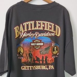 Battlefield Harley-Davidson T-shirt Gettysburg PA